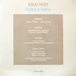 Arvo Pärt – Tabula Rasa...