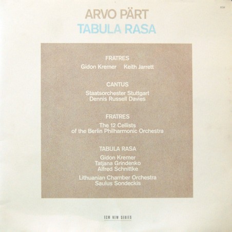 Arvo Pärt – Tabula Rasa  |1984	ECM New Series – ECM 1275