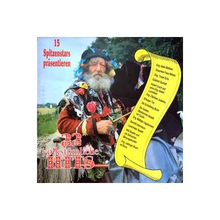 Various ‎– 15 Spitzenstars Präsentieren : 22 Volkstümliche Hits |1986 CBS ‎– 450248 1,