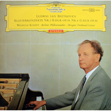 Beethoven – Klavierkonzerte Nr. 2 B-Dur Op. 19, Nr. 4 G-Dur Op. 58  -Kempff-Leitner |1962	DG – 138 775 SLPM