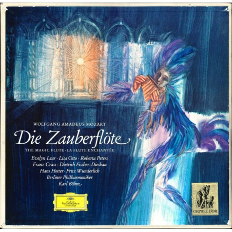 Mozart– Die Zauberflöte  -  Fischer-Dieskau-Wunderlich-Karl Böhm  |1965	DG- 138 981/83-3-LP Box Set
