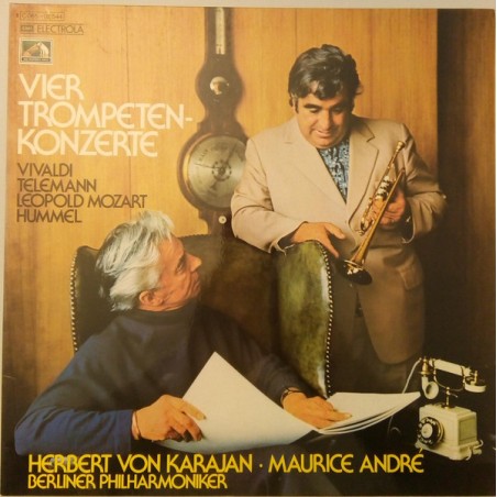 Vivaldi-Telemann-Leopold Mozart- Hummel– Vier Trompeten-Konzerte - Karajan · Maurice André |1974	HMV– 1 C 065-02 544