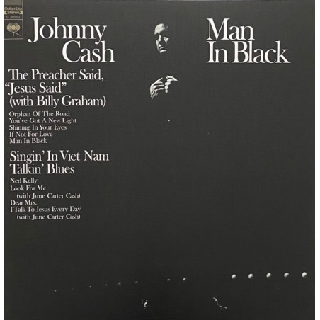 Johnny Cash – Man In Black |1971/2024     Music On Vinyl – MOVLP3387 -Lim. Edition-Crystal Clear