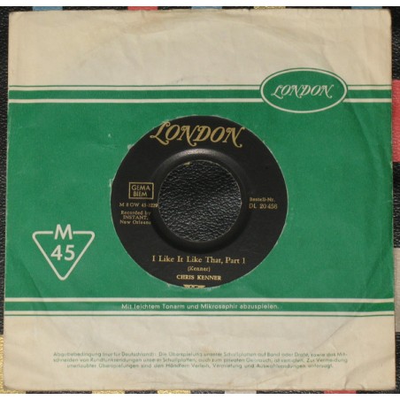 Chris Kenner – I Like It Like That   |1961 	London Records – DL 20 456-Single