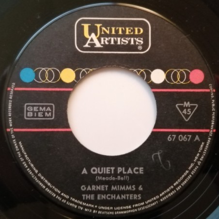 Garnet Mimms ‎– A Quiet Place / One Girl |1964    United Artists Records ‎– UA 67 067-Single