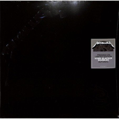Metallica – Metallica|1991/2024   Blackened – BLCKND008R-1U -Lim. Edition-Clear with Black Marble (Some Blacker Marbled)