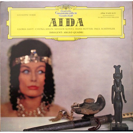 Verdi – Aida -Davy-Ahlin, Sandor Konya-Hans Hotter |1961	DG – LPEM 19 402