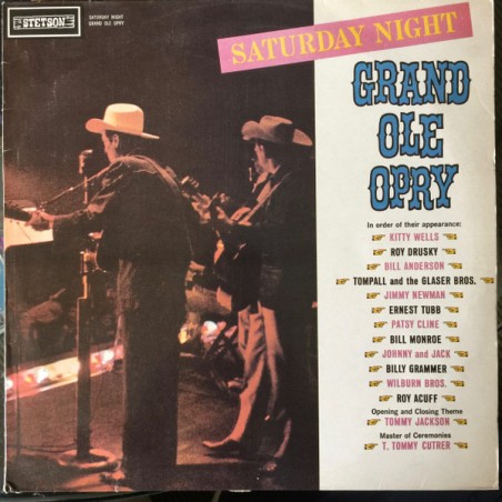 Various – Saturday Night - Grand Ole Opry  |	Stetson – HAT 3059