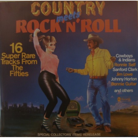 Various – Country Meets Rock'n'Roll - 16 Super Rare Tracks From The Fifties  |1976	ABC Records – 28 082 ET