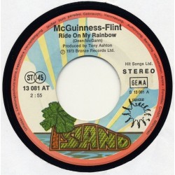 McGuinness-Flint ‎– Ride On My Rainbow|1973    Bronze ‎– 13 081 AT-Single