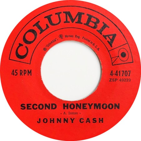 Johnny Cash – Second Honeymoon |1960	Columbia – 4-41707-Single