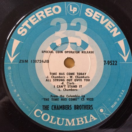 The Chambers Brothers – The Time Has Come  |1968	Columbia – 7-9522-Single