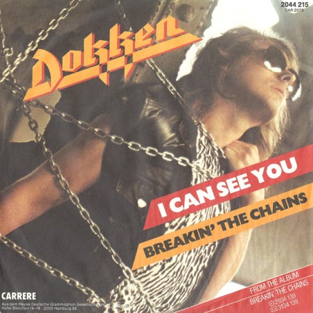 Dokken – I Can't See You   |1981	Carrere – 2044 215-Single