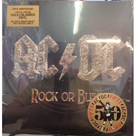 AC/DC – Rock Or Bust  |2014/2024   Columbia – 196588733918-gold Vinyl