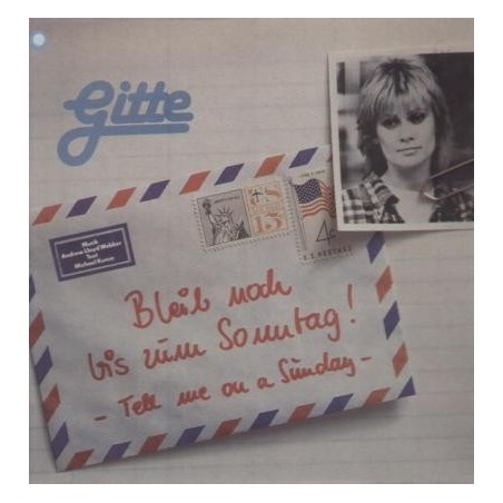 Gitte– Bleib Noch Bis Zum Sonntag!|1980  Global Records And Tapes 32051 5	