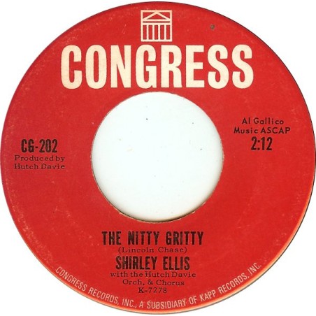 Shirley Ellis – The Nitty Gritty  |1963  Congress – CG-202 -Single