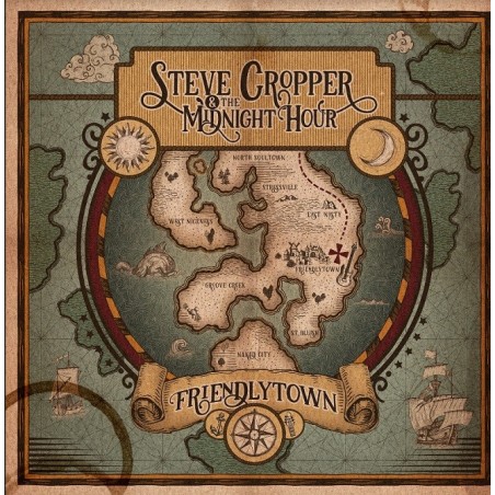 Steve Cropper & The Midnight Hour-Friendly Town|2024       PRD7735-green marbled
