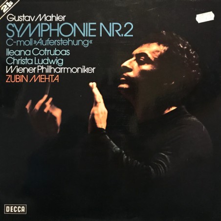 Gustav Mahler – Symphonie Nr.2 C Moll- Wiener Philharmoniker-Mehta-Ludwig   |1975      Decca – 6.48092