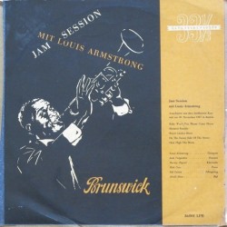 Armstrong ‎Louis – Jam Session|1952  Brunswick ‎– 86001 LPB 10", Mono 