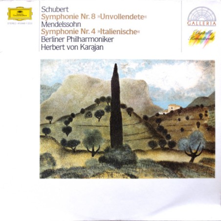 Schubert-Mendelssohn – Symphonie Nr. 8 -Symphonie Nr. 4 -Karajan|1985 DG – 415 848-1