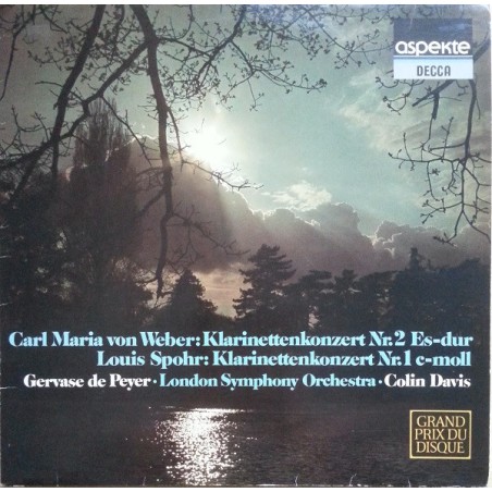 von Weber, Louis Spohr – Klarinettenkonzert Nr. 2 Es-Dur / Klarinettenkonzert Nr. 1 C-Moll -Colin Davis | Decca – 6.41777