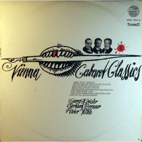 Georg Kreisler, Gerhard Bronner, Peter Wehle – Vienna Cabaret Classics 1 |1969    Amadeo – AVRS 11019
