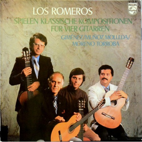 Los Romeros-spielen klassische Kompositionen für vier Gitarren  |1977      Philips – 9500 296