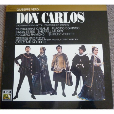 Verdi -Don Carlos-Caballé- Domingo-Raimondi - Giulini  |1971     EMI– 62 089-HMV– 1C 063-02 234