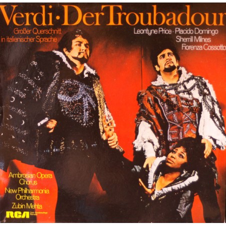 Verdi– Der Troubadour - Großer Querschnitt In Italienischer Sprache - Price-Domingo-Mehta  | RCA – 62 817