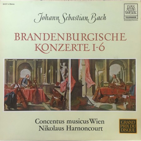 Johann Sebastian Bach - Concentus Musicus Wien-Harnoncourt – Brandenburgische Konzerte 1-6  |1980     Telefunken – 26 017-4