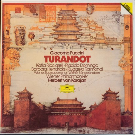 Puccini– Turandot - Ricciarelli- Domingo-Raimondi-Karajan|1982  DG– 2741 013-3-LP-Box Set
