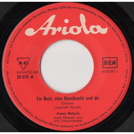 Jimmy Makulis – Ein Boot, Eine Mondnacht Und Du / Nachts In Rom |1960	Ariola – 35 575-Single