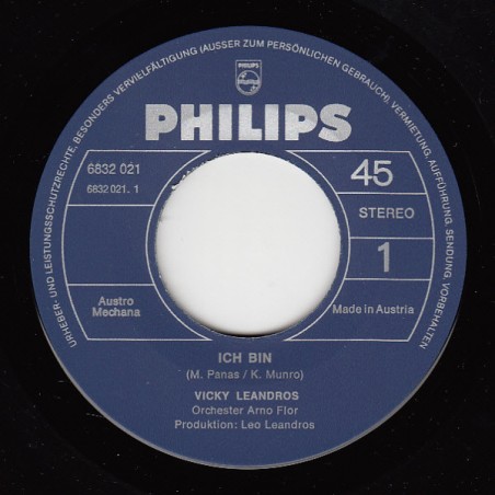 Vicky Leandros – Ich Bin|1971 	Philips – 6832 021  -Single