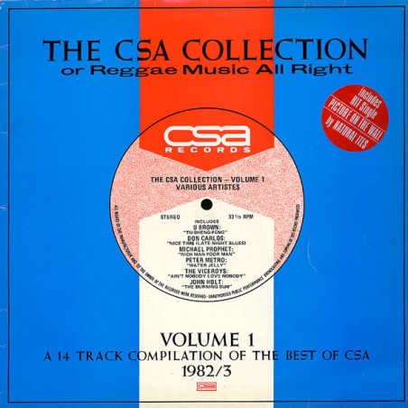 Various – The CSA Collection Vol. 1 Or Reggae Music All Right |1983 	CSA Records – CSLP 9