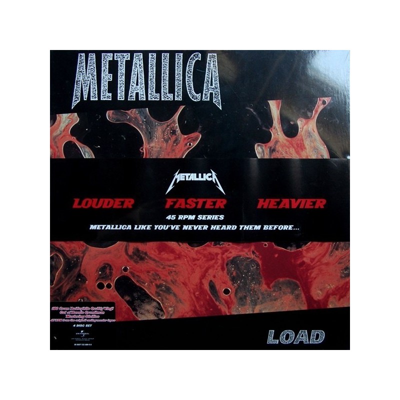 Metallica ‎– Load|2010   Universal– 00 6007 532 869-0 6 - 4 × Vinyl, 12", 45 RPM, Album, Reissue -ohne Banderole !!