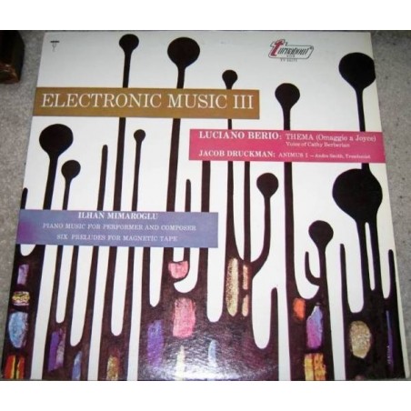  Berio Luciano/ Jacob Druckman / Ilhan Mimaroglu ‎– Electronic Music III  | 1967    Turnabout	TV 34177S