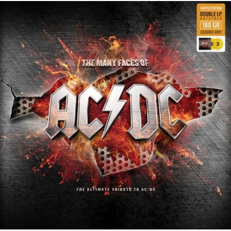 Various – The Many Faces Of AC/DC|2020    	Music Brokers – VYN017X -Transparent Yellow,