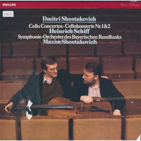 Dmitri Shostakovich– Cello Concertos Nos. 1&2-Heinrich Schiff|1985 	Philips Digital Classics – 412 526-1