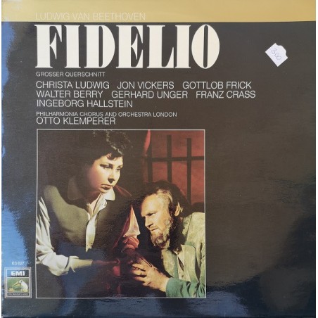 Beethoven – Fidelio   Ludwig-Vickers-Berry-Hallstein -Klemperer| EMI  – 63 627