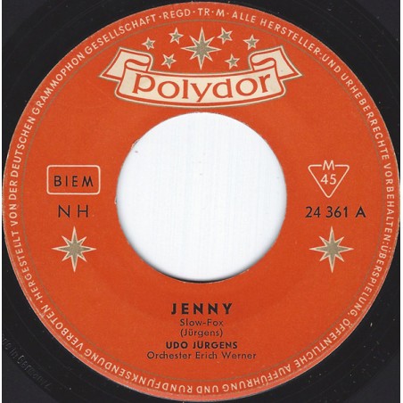 Udo Jürgens – Jenny| 	Polydor – 24 361-Single