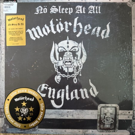 Motörhead – Nö Sleep At All |1988/2025 	BMG – 964135001 -Clear Splattered