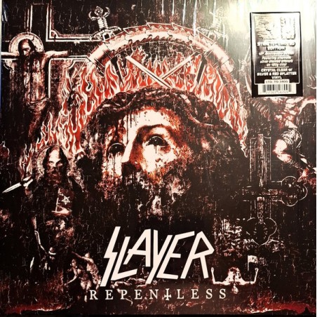 Slayer – Repentless |2015/2025   Nuclear Blast Records – NB 56709 -Lim. Edition-Clear [Crystal] -Silver / Red Splatter