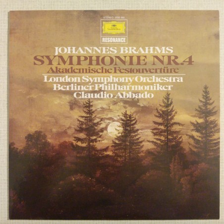Brahms – Symphonie Nr.4 / Akademische Festouvertüre-Abbado -LSO|1979   DG– 2535 360