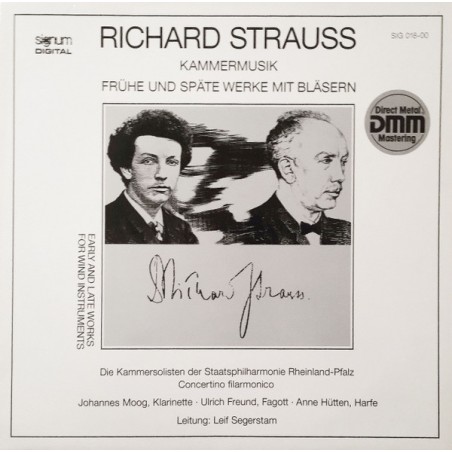 Richard Strauss – Kammermusik- Frühe Und Späte Werke Mit Bläsern  |1987    Signum – SIG 018-00