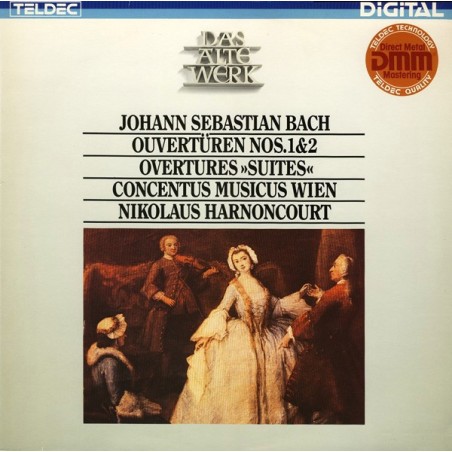 Johann Sebastian Bach– Ouvertüren Nos. 1 & 2 Overtures "Suites" -Concentus Musicus Wien-Harnoncourt| TELDEC – 6.43051