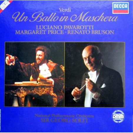 Verdi – Un Ballo In Maschera-Pavarotti-Price -Solti |1985       Decca – 6.35664