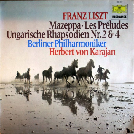 Liszt – Mazeppa - Les Preludes - Ungarische Rhapsodien Nr.2 & 4   -Karajan  |1975   DG – 2535 110