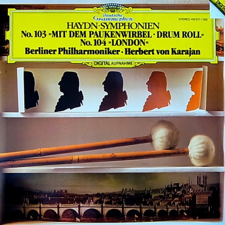Haydn– Symphonien No. 103 -No. 104 -Karajan|1983     DG– 410 517-1