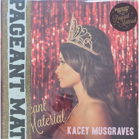 Kacey Musgraves – Pageant Material|2015/2025  	Lost Highway – 00602478639869 -Clear With Gold Glitter