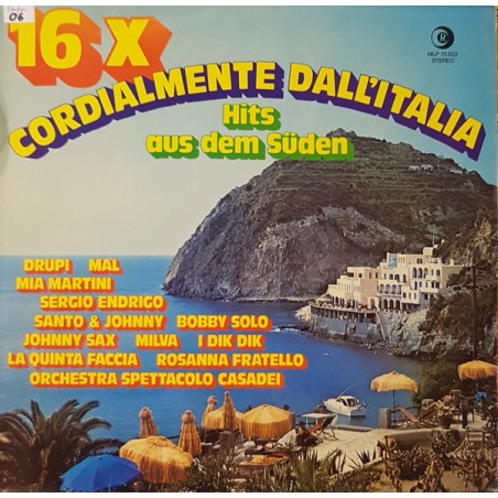 Various – 16 x Cordialmente Dall'Italia|1975       Ricordi – MLP 15.922